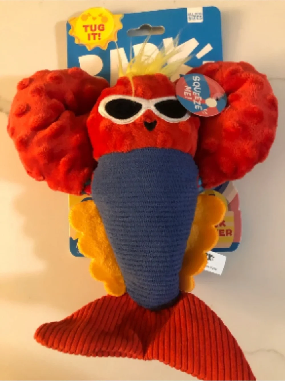 BARK Brock Lobster Plush Dog Toy